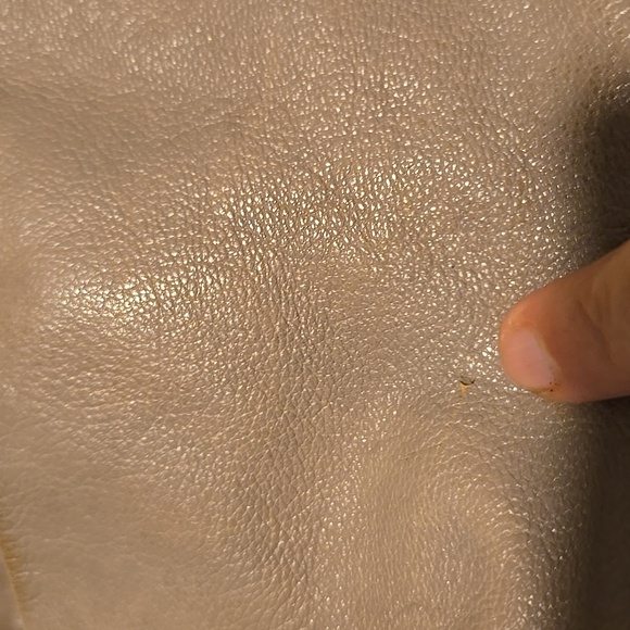 Coach Gray Leather Shoulder Bag with Chain Detail - Picture 8 of 11